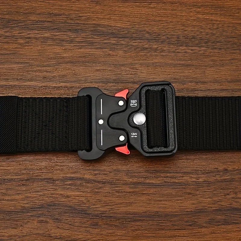 Women’s Tactical Canvas Belt – Adjustable, Quick Release