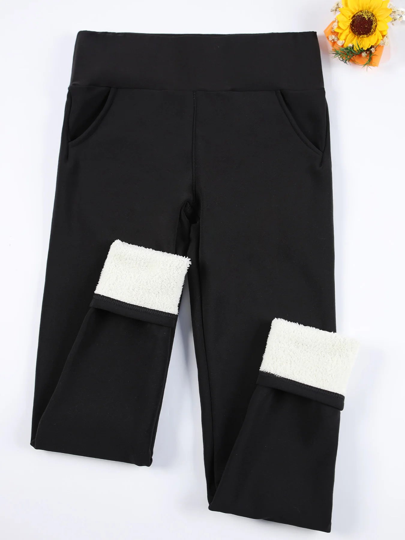 Women's Velvet Pockets Leggings | OWNLUXE