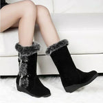 Load image into Gallery viewer, Winter Faux Fur Slip-On Snow Boots | Bottes d’hiver à fourrure synthétique, à enfiler
