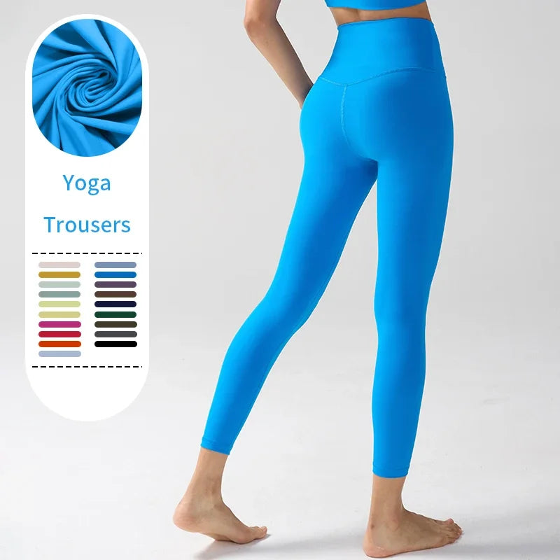 High-Waist Running Yoga Naked-Feel Leggings | OWNLUXE