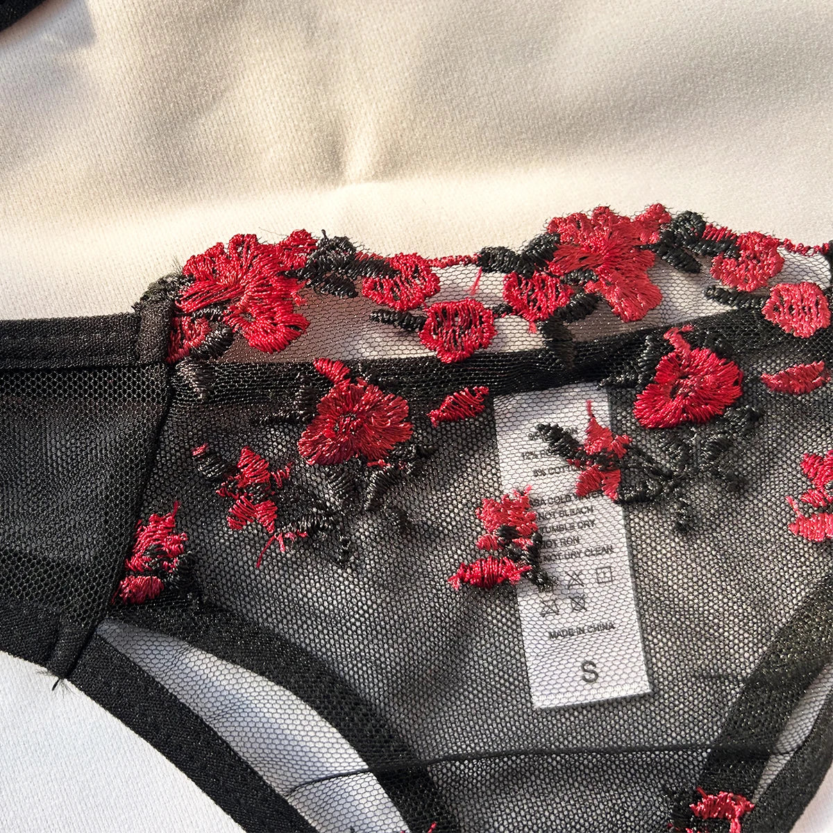 Push-Up Embroidered Lingerie Set | OWNLUXE