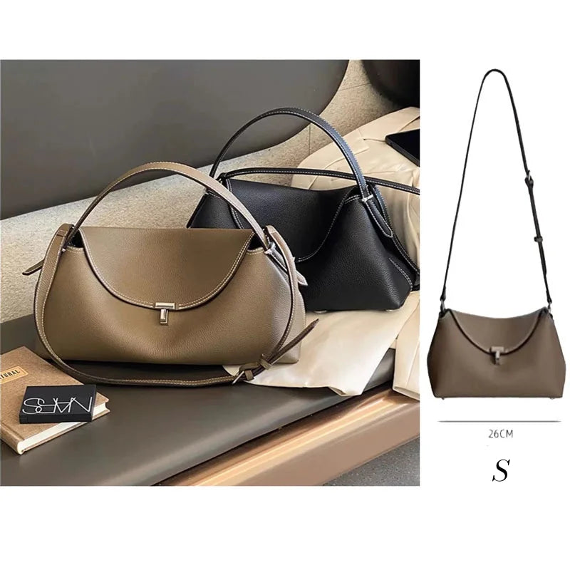 Soft Leather Crossbody Tote Bag - Versatile Commuter Handbag | OWNLUXE