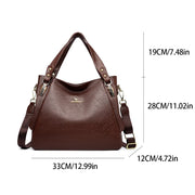 Luxury Soft Leather Tote Bag - Large Capacity Top-Handle Handbag | OWNLUXE