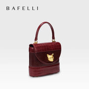 Leather Handbag (Ancora-Red) | OWNLUXE