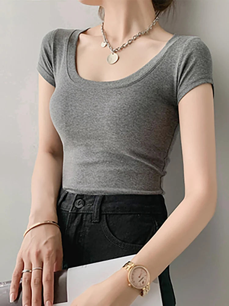 Slim Cotton Blouse | OWNLUXE
