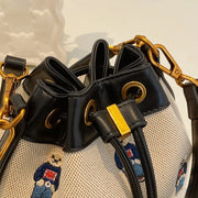 Spacious PU Leather Drawstring Bucket Bag | OWNLUXE