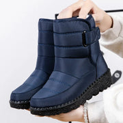 Women's Waterproof Mid-Calf Winter Boots with Plush Lining