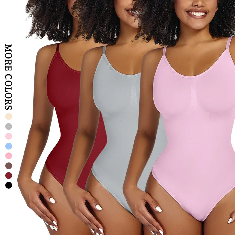 Smoothing Full Body Shapewear Bodysuit Thong for Women