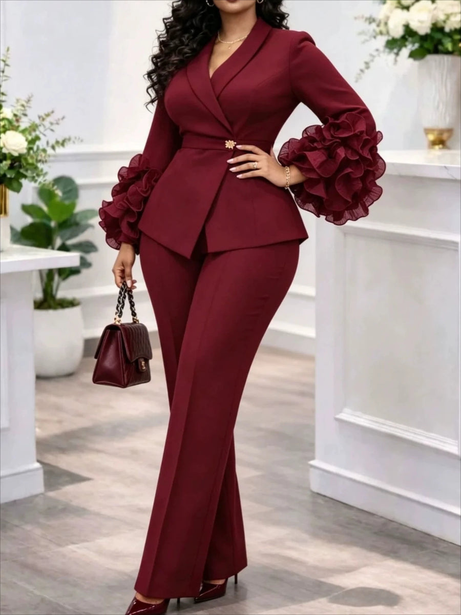 Women's High-Waist Straight Leg Long-Sleeve Jacket | OWNLUXE