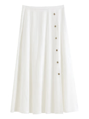 FSLE Old Money Style V-neck Vest for Women Summer 2026 New Style Hemp Skirt Sets Vintage Streetwear Simple