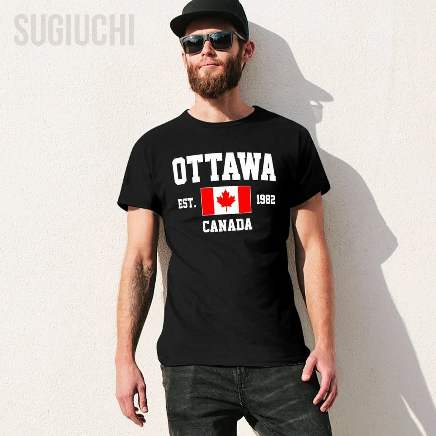 100% Cotton Canada Flag T-Shirt - Unisex Casual Tee