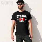 100% Cotton Canada Flag T-Shirt - Unisex Casual Tee