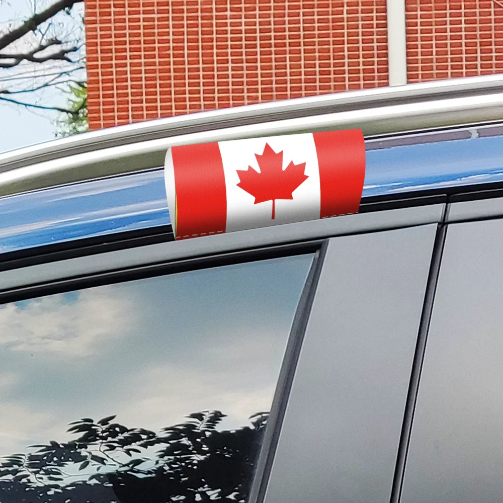 Country Flag Sticker – Waterproof Car Window Decal (Canada, Brazil, France & More)