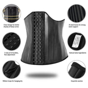 25 Steel Bone Latex Waist Trainer Corset | OWNLUXE