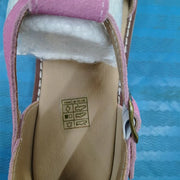Women's Leather Retro Sandals (Khaki) – Shop at OWNLUXE