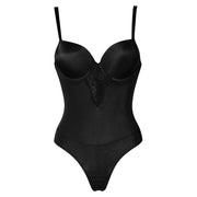 Lace Shapewear Bodysuit with Built-In Bra - Firm Control Body Shaper