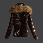 Load image into Gallery viewer, Winter Comfort Hooded Coat – Insulated Faux-Fur Collar
