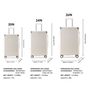 ABS Spinner Luggage with Cup Holder & Wet-Dry Storage
