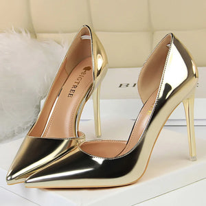 Women's High Heel Pointed Toe Pumps Slip On Fashion Stilettos