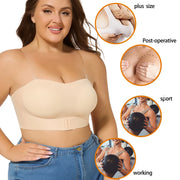 Wire-Free Non-Slip Extended-Size Push-Up Bra | OWNLUXE