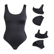 Medium-Control Shapewear Bodysuit, Wire-Free Cupless