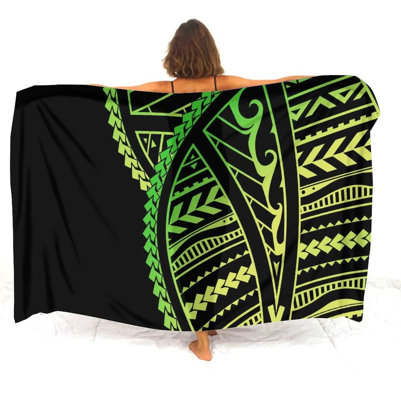 Hibiscus-Print Polynesian Sarong | OWNLUXE