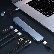 FlexPort 8 USB‑C Hub – 8‑in‑2 Media Docking Station