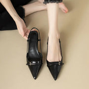 Women's Leather Retro Sandals – Shop at OWNLUXE