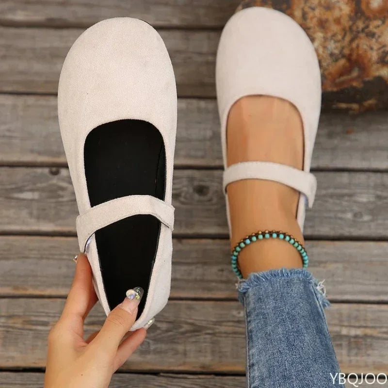 Women's Round Toe Retro Flats – Shop at OWNLUXE