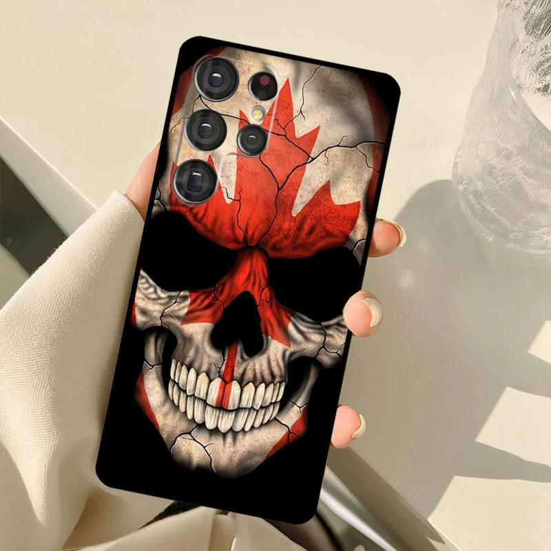 Canada Canadian Flag Case For Samsung Galaxy S25 Ultra S21 S22 S23 S24 Ultra S9 S10 Plus S20 FE S24 FE Back Cover