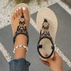 Women's Lightweight Plus-Size Sandals (Black) | OWNLUXE