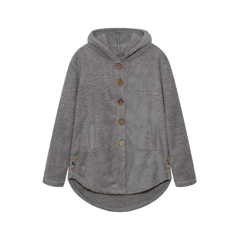 Pleated Printed Long-Sleeve Coat | OWNLUXE