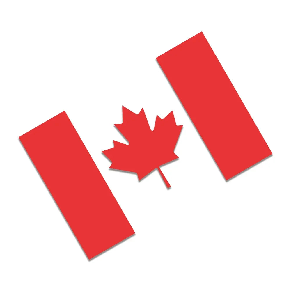 Canada Flag Car Sticker – Waterproof PVC Decal