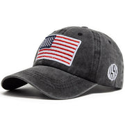 Cotton Retro Baseball Cap Flag | OWNLUXE