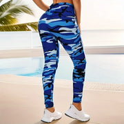 Camouflage Printed White Gray Sexy Women's Leggings | OWNLUXE