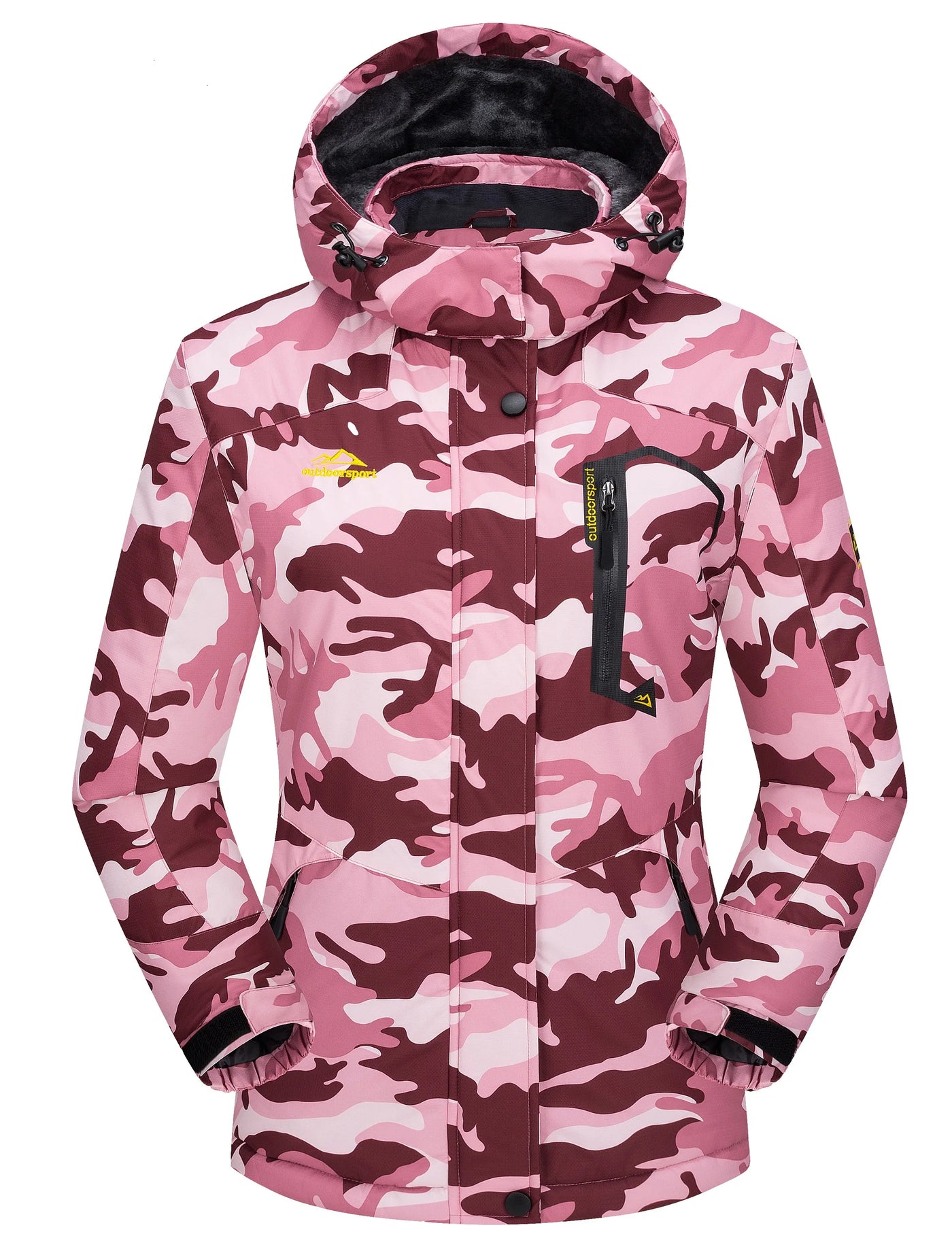Women's Windproof Fleece-Lined Winter Jacket