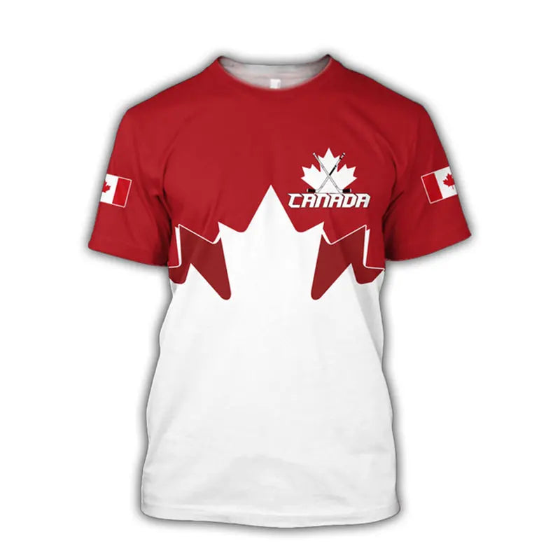 Canada Flag Camo Skull Graphic Tee – Military Street Style | OWNLUXE