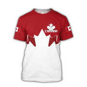 Canada Flag Camo Skull Graphic Tee – Military Street Style | OWNLUXE