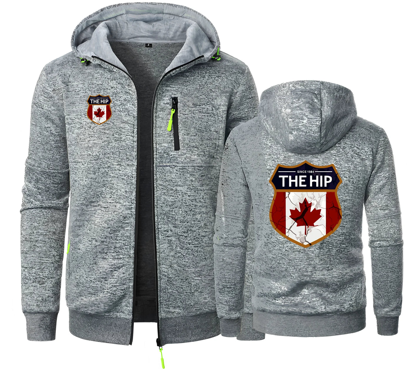 Leaves Canada Since 1984 Jacquard Hoodie – Canadian Fleece Sweatshirt | OWNLUXE