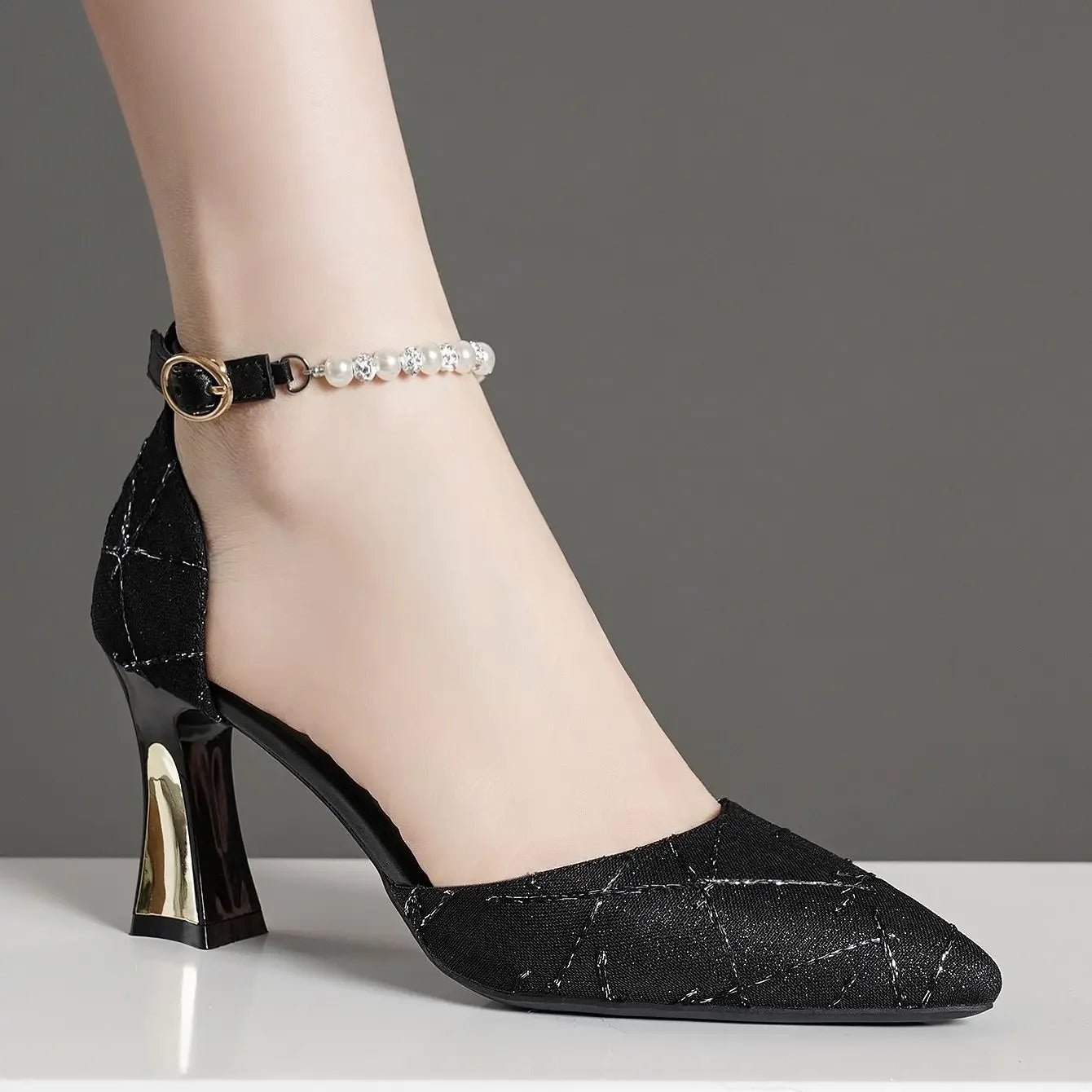 Slip-On Heeled Sandals for Women – Stylish & Comfortable