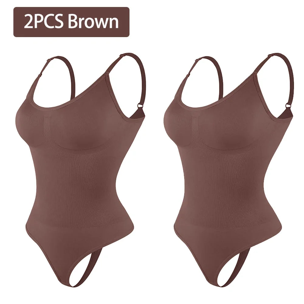 Smoothing Full Body Shapewear Bodysuit Thong for Women