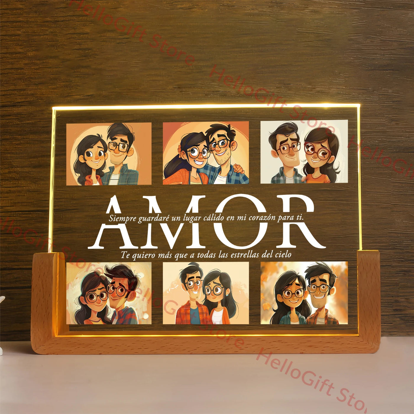 Personalized 3D Acrylic LED Night Light — Custom Name Gift for Family | OWNLUXE