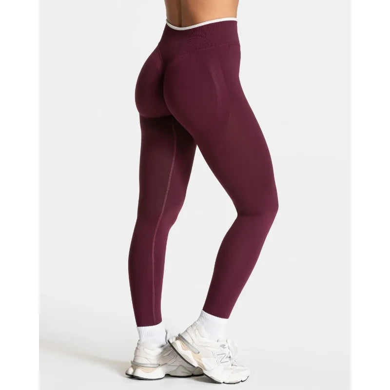 Colorblock Yoga Seamless High-Waist Color Leggings | OWNLUXE