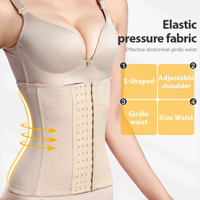 Tummy-Control Compression Waist Trainer | OWNLUXE