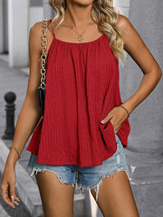Extended-Size Sleeveless Relaxed-Fit Blouse | OWNLUXE