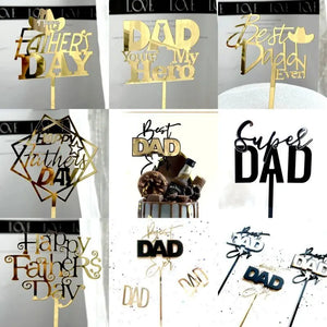 🎉 Father’s Day Acrylic Sign | Panneau Acrylique Fête des Pères – Décor de Table ou de Fête