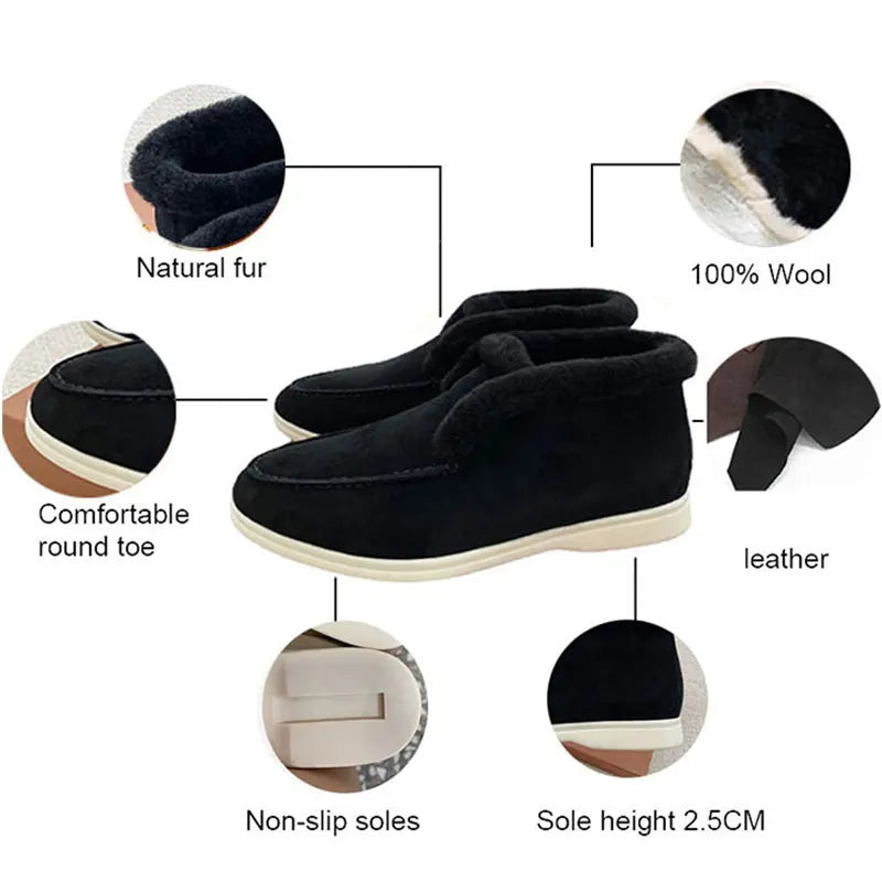 Women's Fur Loafers Slippers – Shop at OWNLUXE