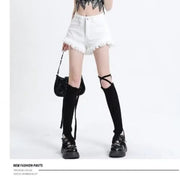 Women's High Waist Wide Leg Denim Shorts | OWNLUXE