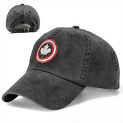Canada Leaf Vintage Baseball Cap — Distressed Denim Sun Hat | OWNLUXE