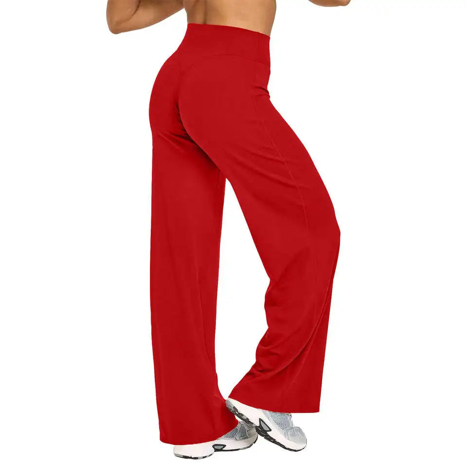 Mid-Waist Yoga Pants – Straight Leg Active